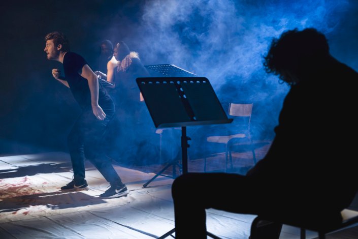 Assassins et Richard III au Theatre Dans Les Vignes. Mon Rayaume pour un cheval!